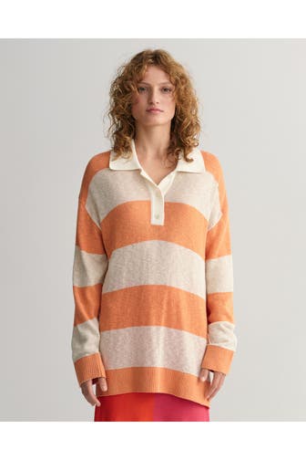 GANT Leinenmix-Strickpullover gestreift