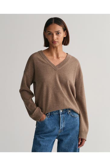 GANT Strickpullover taupe