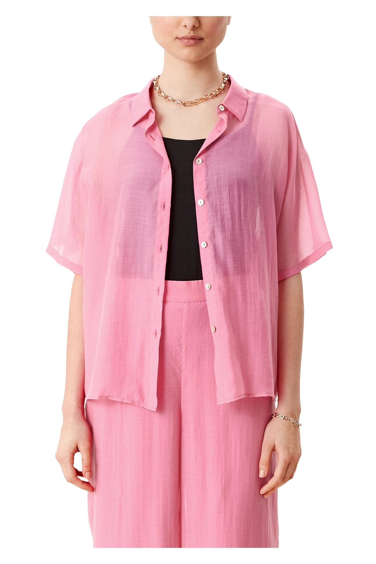 S.OLIVER BLACK LABEL Kurzarmbluse pink, Bild 1