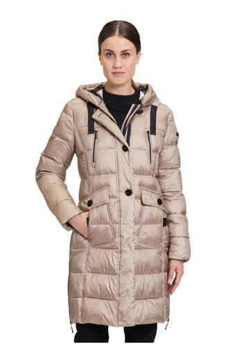 GIL BRET Steppjacke beige glänzend