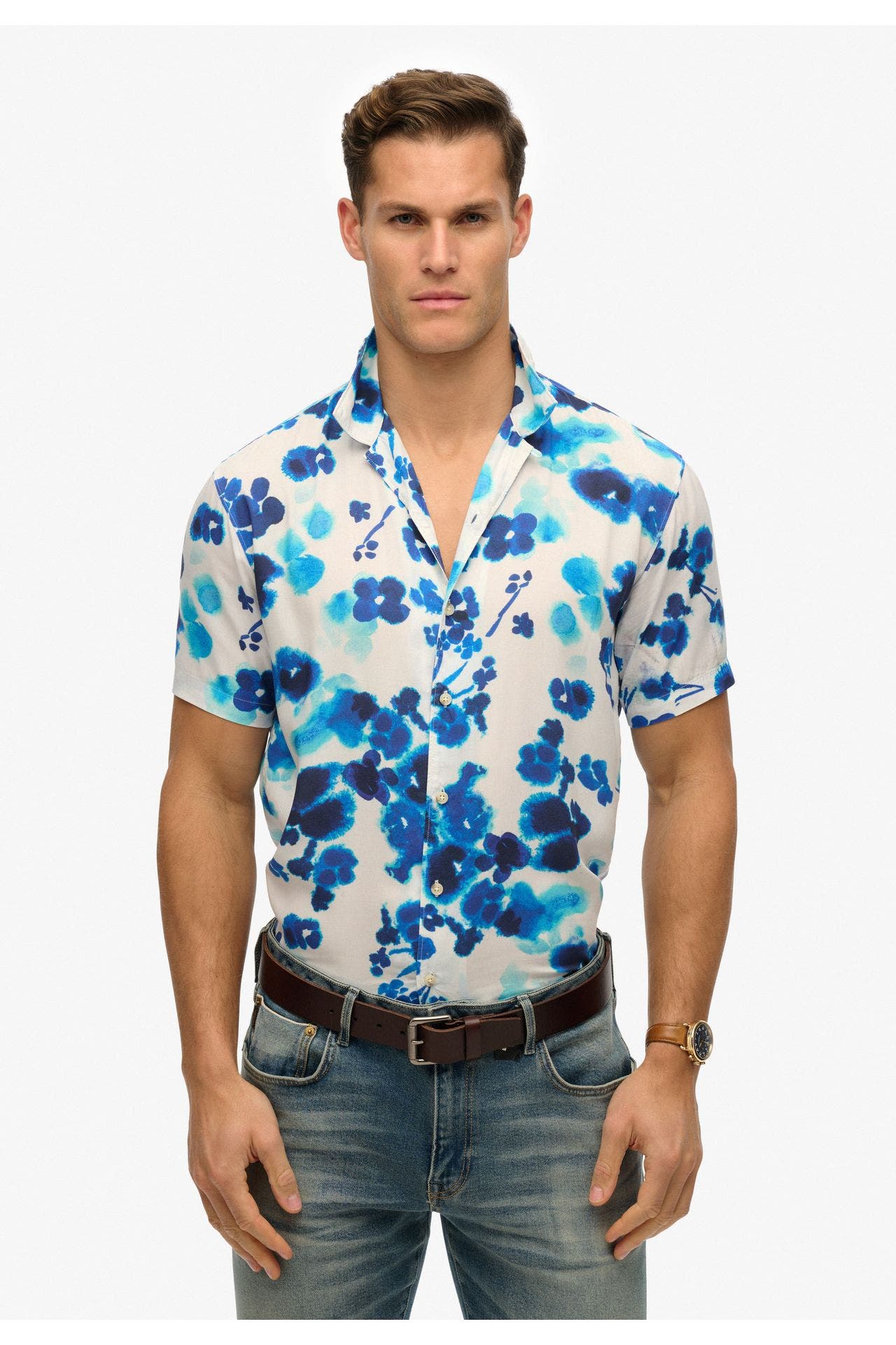 SUPERDRY Kurzarmhemd gemustert Regular Fit, Bild 1