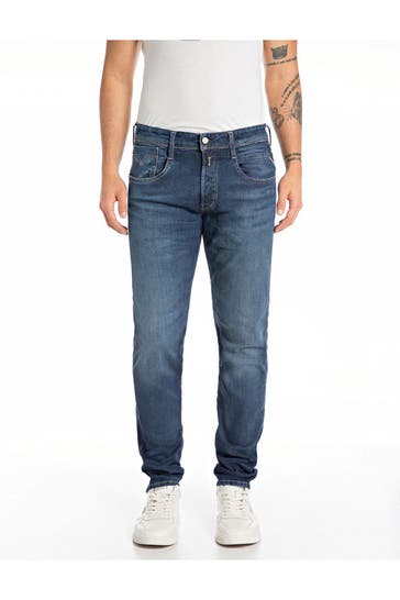 REPLAY Jeans dunkelblau slim