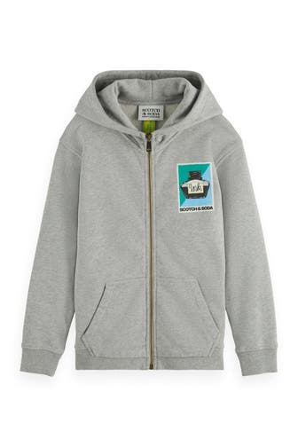 SCOTCH & SODA Sweatjacke grau