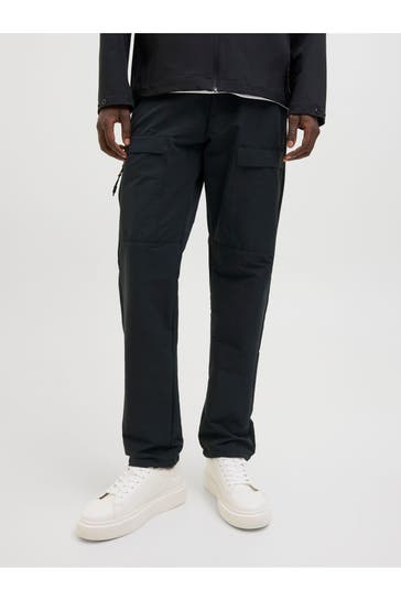 JACK & JONES Stoffhose schwarz