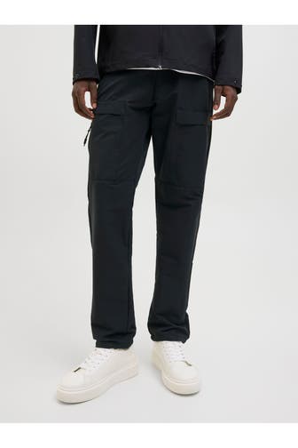 JACK & JONES Stoffhose schwarz