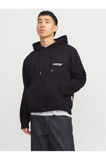 JACK & JONES Hoodie schwarz