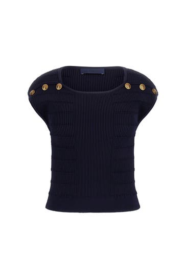GUESS Strick-Top schwarzblau