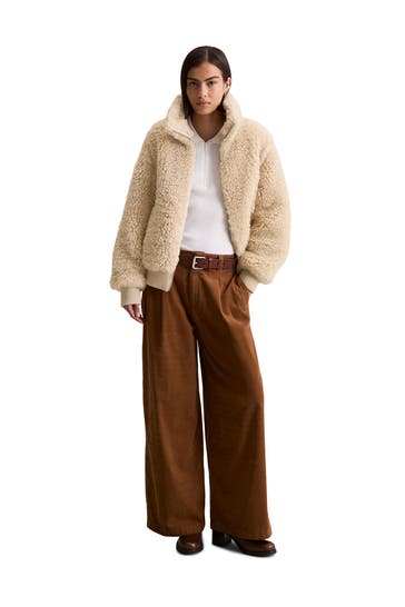MARC O'POLO DENIM Kunstfell-Blouson beige