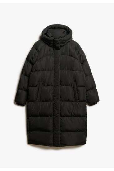SUPERDRY - Steppmantel schwarz