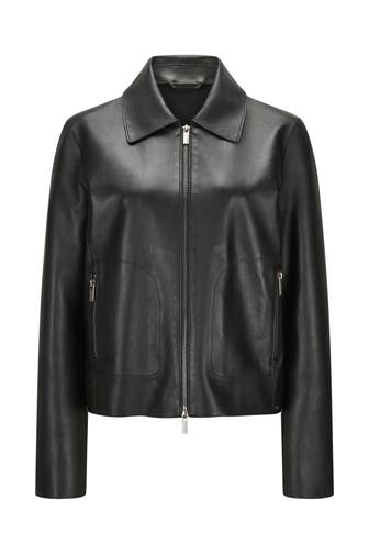 MILESTONE Lederjacke 'Nylah' schwarz