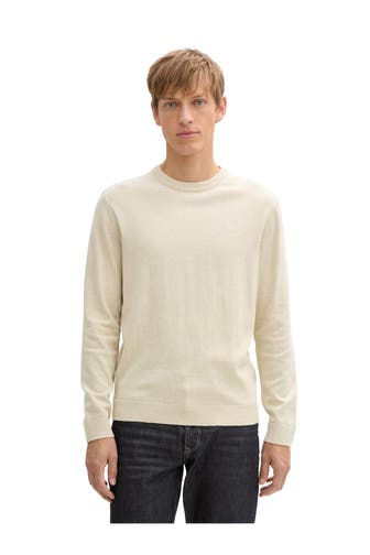 TOM TAILOR Strickpullover beige