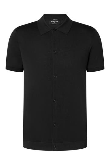 STRELLSON Strick-Kurzarmhemd 'Robas' Regular Fit
