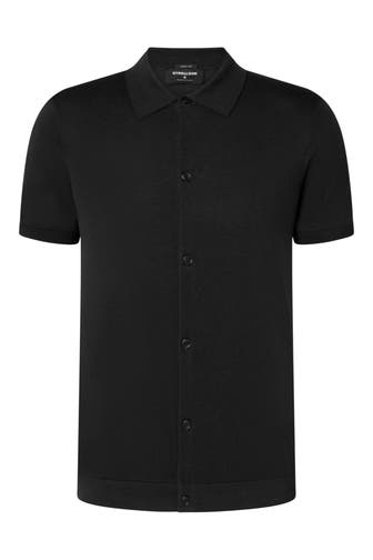 STRELLSON Strick-Kurzarmhemd 'Robas' Regular Fit