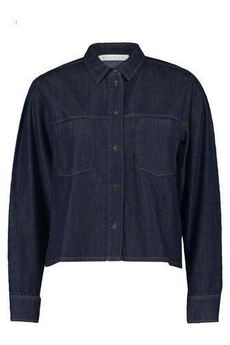 BETTY & CO Jeansbluse dunkelblau