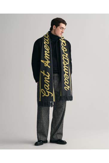 GANT Wollschal 'Varsity Jacquard' gemustert