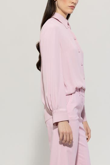 LUISA CERANO Seidenmix-Bluse rosa