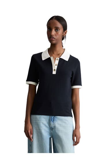 MARC O'POLO DENIM Polo-Shirt zweifarbig