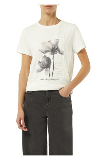 COMMA, T-Shirt weiß