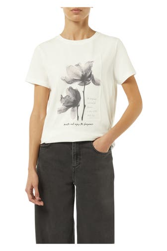 COMMA, T-Shirt weiß
