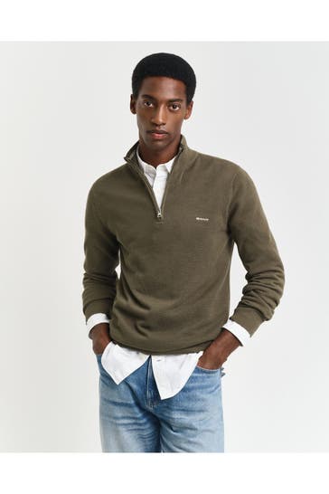 GANT Strick-Troyer oliv