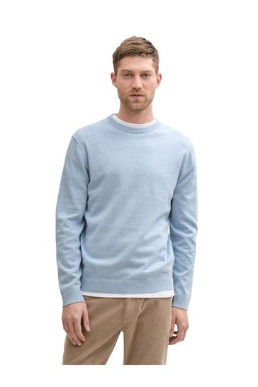 TOM TAILOR Strickpullover hellblau