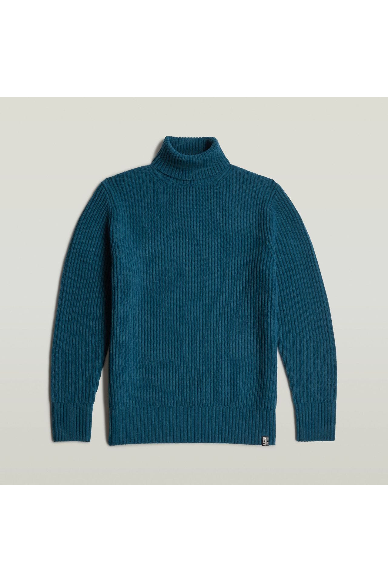 G-STAR Wollmix-Rollkragenpullover petrol, Bild 1