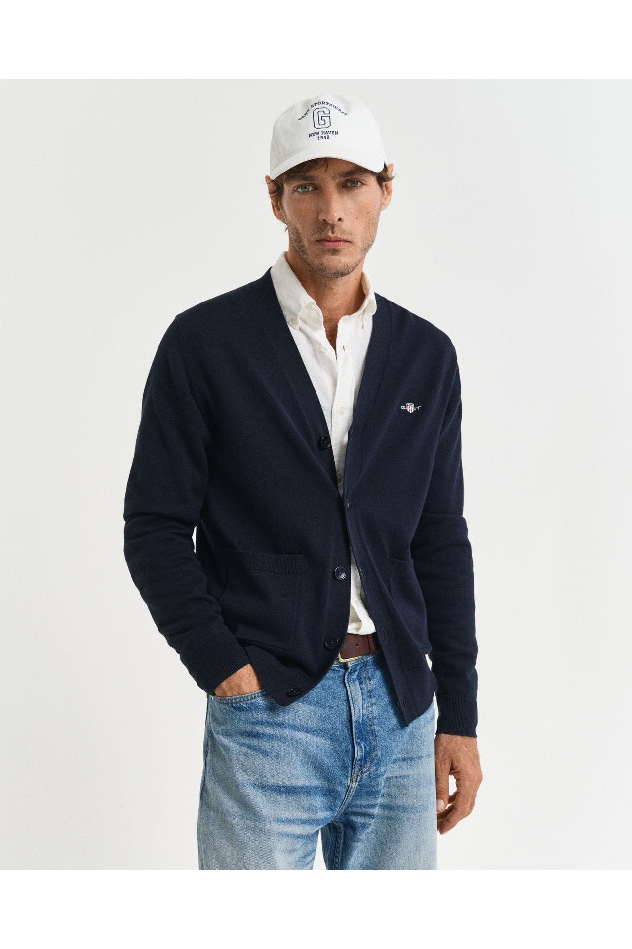 GANT Strickjacke nachtblau, Bild 1