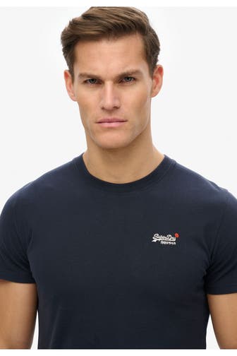 SUPERDRY T-Shirt 'Essential Contrast' navy