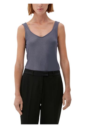 S.OLIVER BLACK LABEL Tank Top graublau