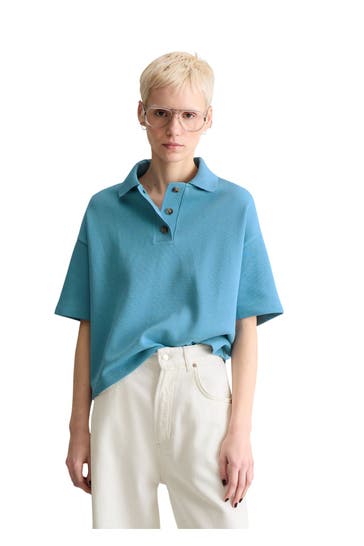 MARC O'POLO DENIM Strick-Shirt petrol