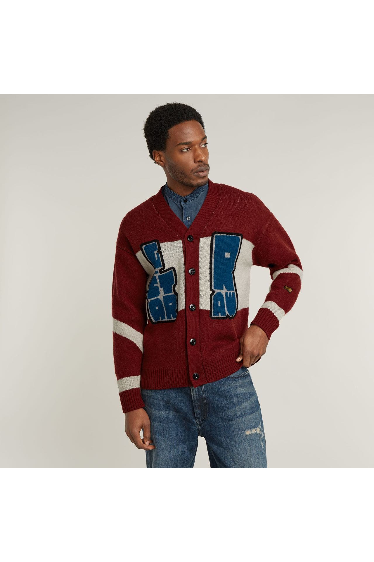 G-STAR Strickjacke 'Holiday' rot, Bild 1