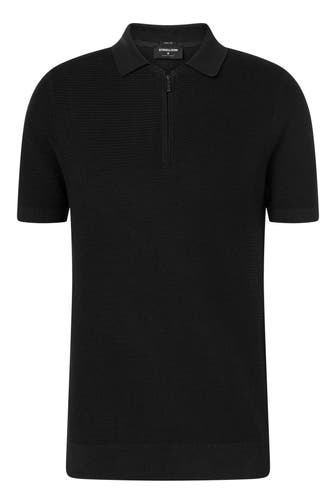 STRELLSON Strick-Polo 'Robas' schwarz