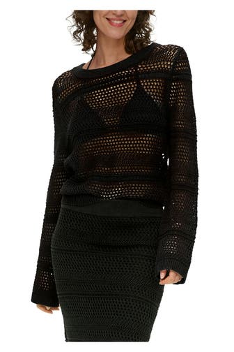 S.OLIVER Strickpullover schwarz