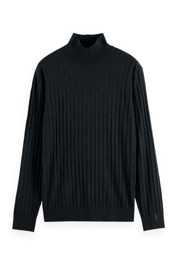 SCOTCH & SODA Feinstrickpullover schwarz