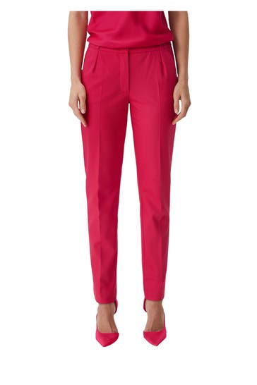 COMMA, Stoffhose fuchsia