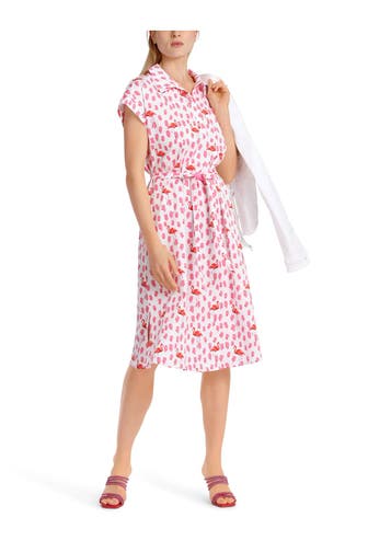 MARC CAIN Casual-Kleid 'Flamingo' gemustert