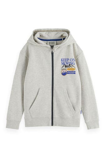 SCOTCH & SODA Sweatjacke hellgrau
