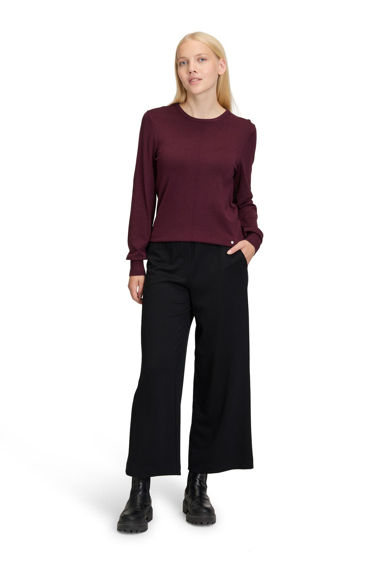 BETTY & CO Strickpullover aubergine, Bild 1