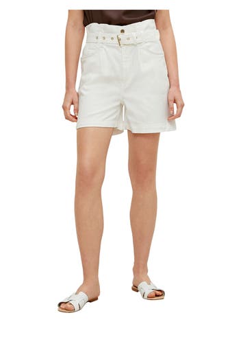 COMMA, Jeansshorts weiß