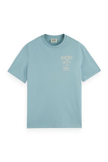 SCOTCH & SODA T-Shirt eisblau