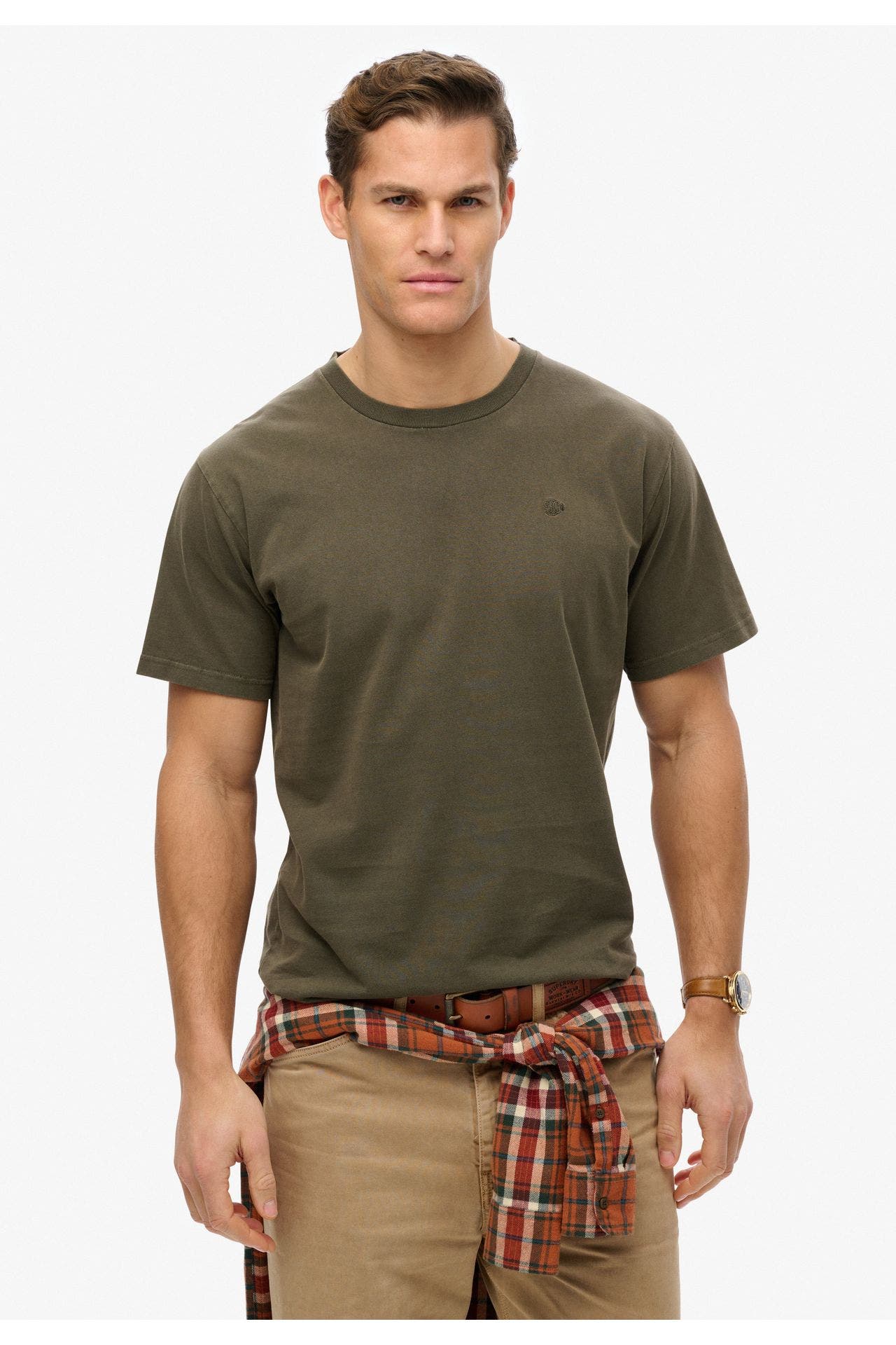 SUPERDRY T-Shirt 'Essentials Relaxed' oliv, Bild 1