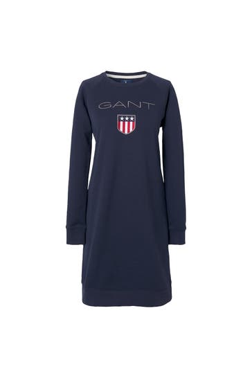 GANT Sweatkleid dunkelblau