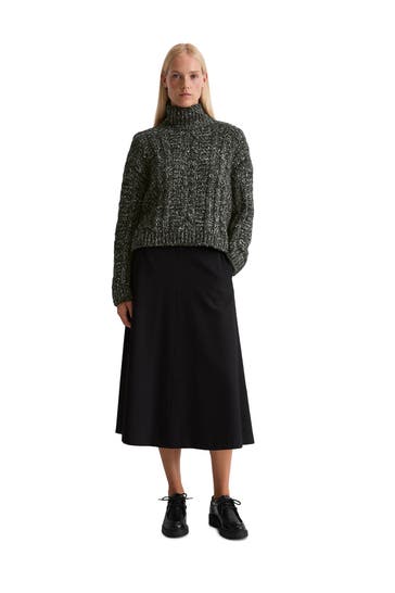 MARC O'POLO Wollmix-Pullover dunkelgrau
