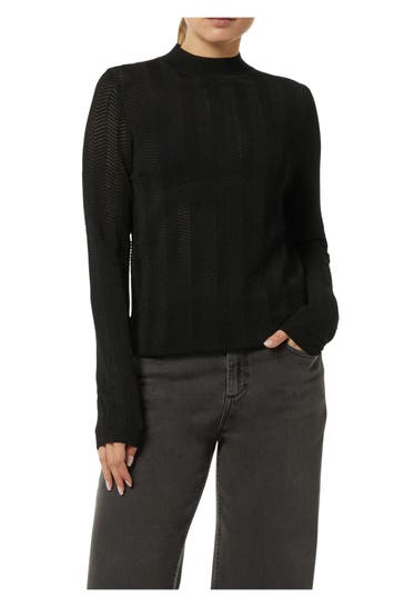 COMMA, Strickpullover schwarz