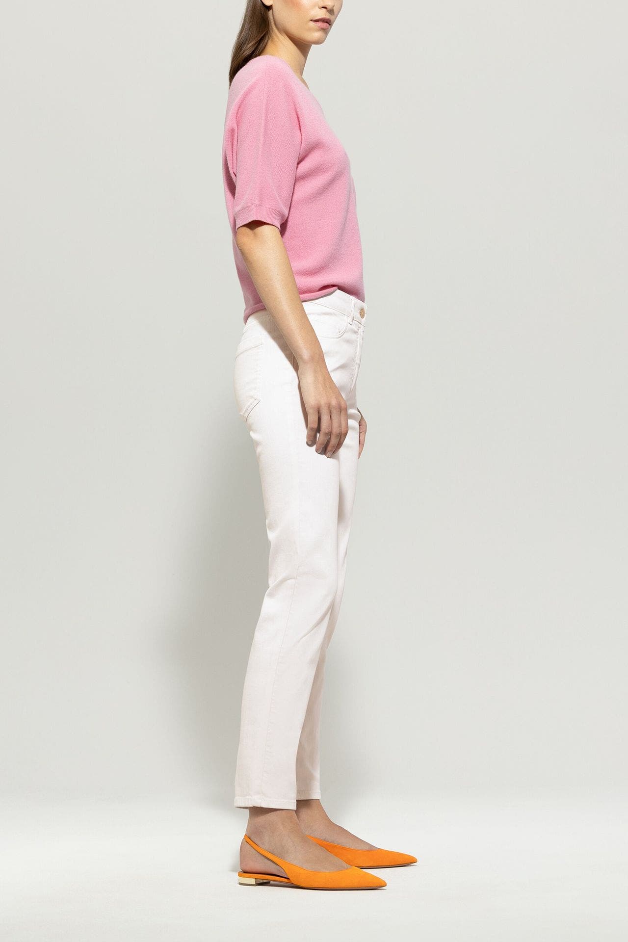 LUISA CERANO Jeans flieder creme, Bild 1