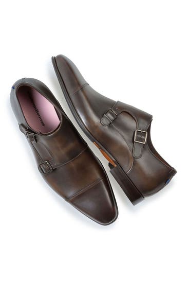 FLORIS VAN BOMMEL Monkstraps 'Gilli' schwarzbraun