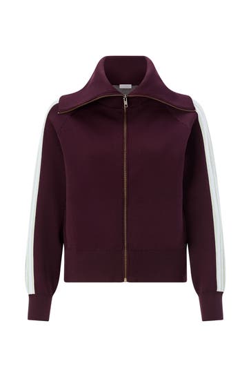 RICH & ROYAL Strickjacke aubergine