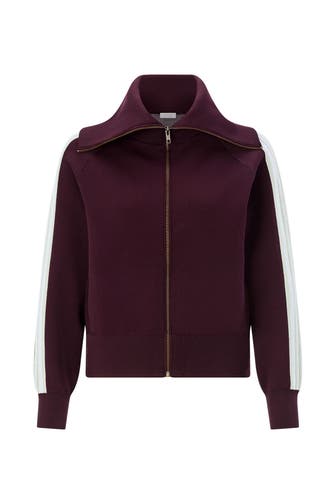 RICH & ROYAL Strickjacke aubergine