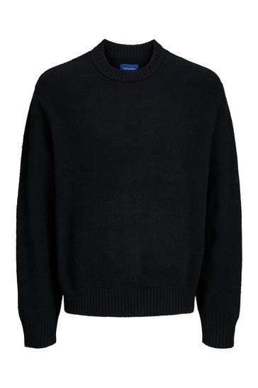 JACK & JONES Strickpullover 'Joraustin' schwarz