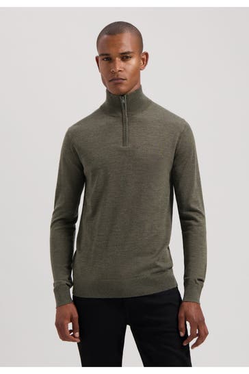 DSTREZZED Woll-Troyer 'Destin' oliv